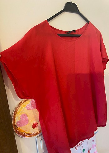 Defacto kadın kırmızı bluz large - Görsel 2