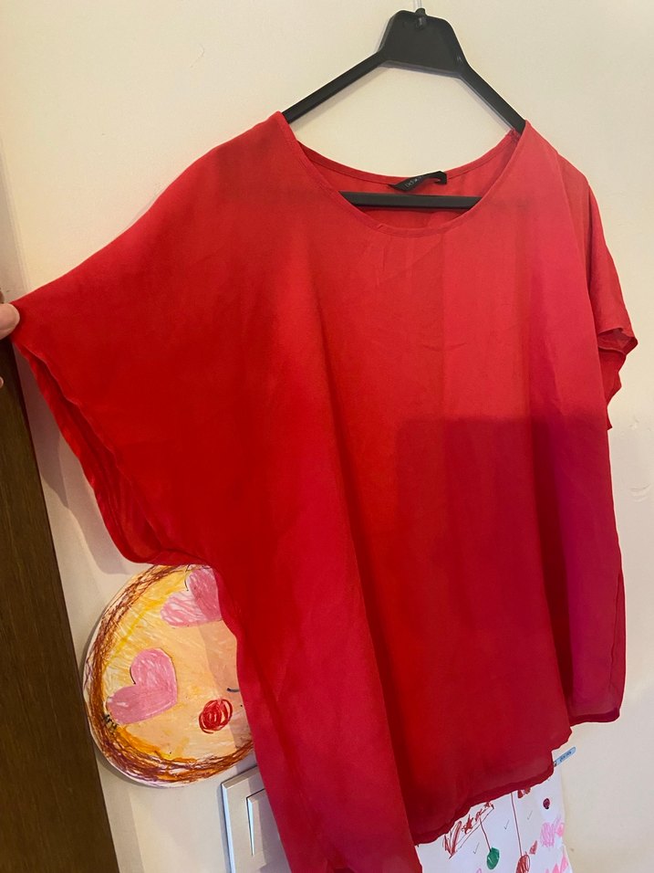 Defacto kadın kırmızı bluz large - Görsel 2