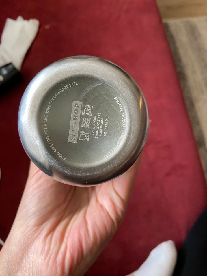 Skip hop Çilek Desenli Çocuk çelik suluk matara - Görsel 5