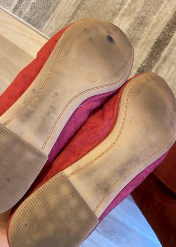 Gül kurusu Süet Kadın Babet - Görsel 4