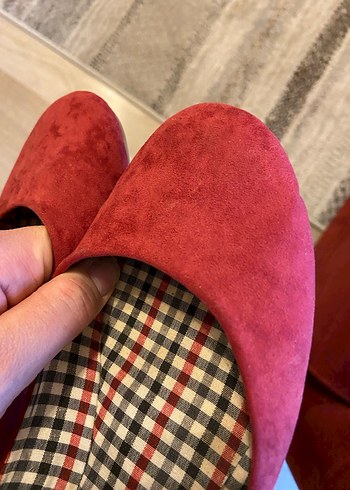 Gül kurusu Süet Kadın Babet - Görsel 7