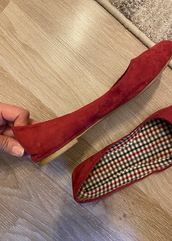 Gül kurusu Süet Kadın Babet - Görsel 6