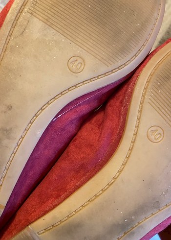 Gül kurusu Süet Kadın Babet - Görsel 8