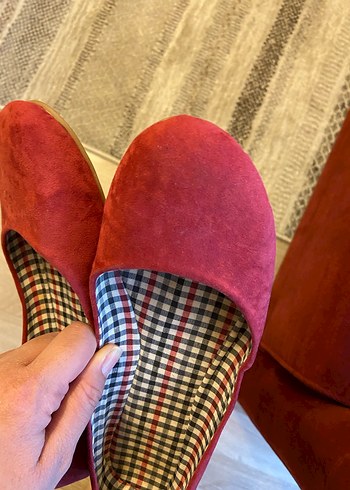 Gül kurusu Süet Kadın Babet - Görsel 3