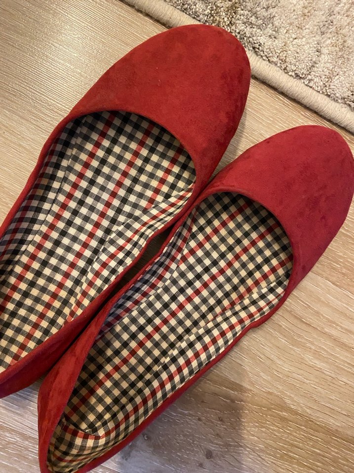 Gül kurusu Süet Kadın Babet - Görsel 5