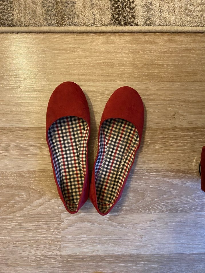 Gül kurusu Süet Kadın Babet - Görsel 2