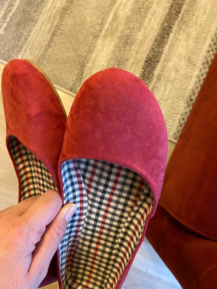 Gül kurusu Süet Kadın Babet - Görsel 3