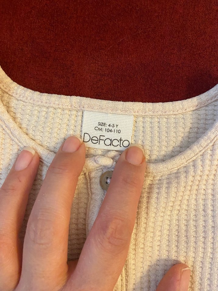 Defacto Kız Çocuk Pamuklu Basic Eşofman Takımı - Görsel 3