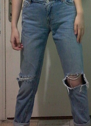 Yırtık mom jean