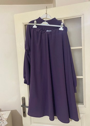 Mor Uzun Kollu Kadın ikili takım - Görsel 7