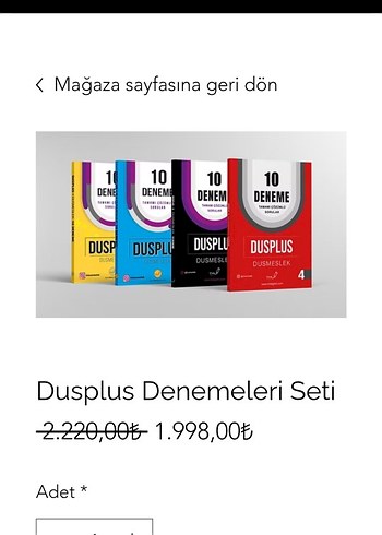 Dusplus 10 Deneme Sınavı Seti