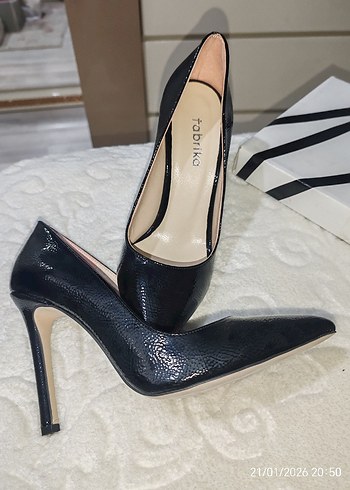 İnci siyah stiletto - Görsel 3