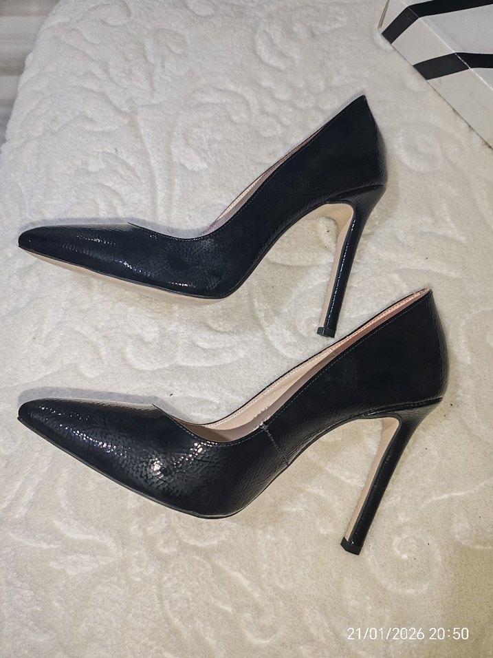 İnci siyah stiletto - Görsel 4