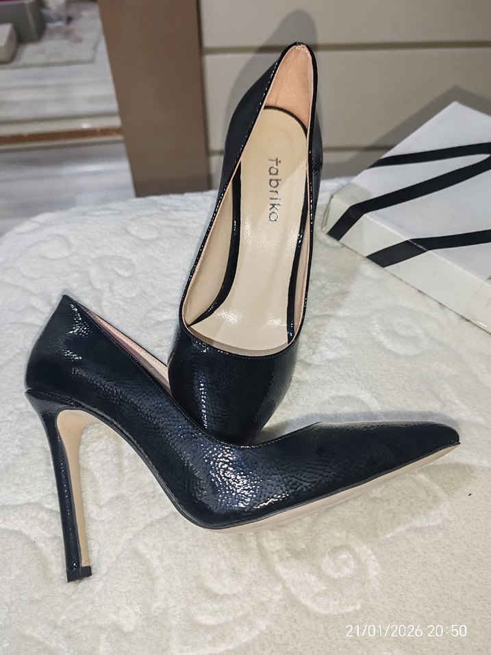 İnci siyah stiletto - Görsel 3