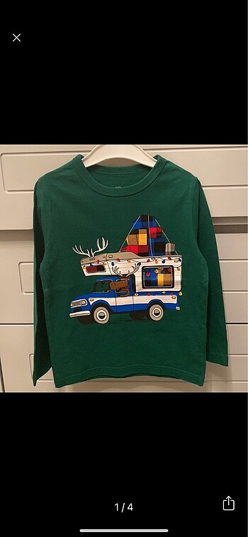Gap 3 adet uzun kollu tshirt 4 yas