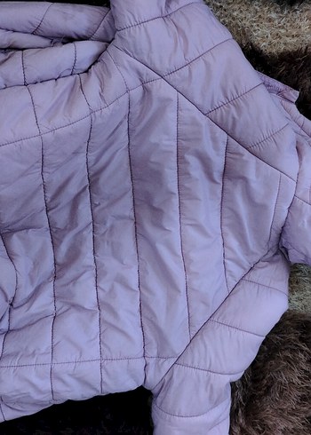 Pembe Kürklü Kız Kışlık Mont - Görsel 2