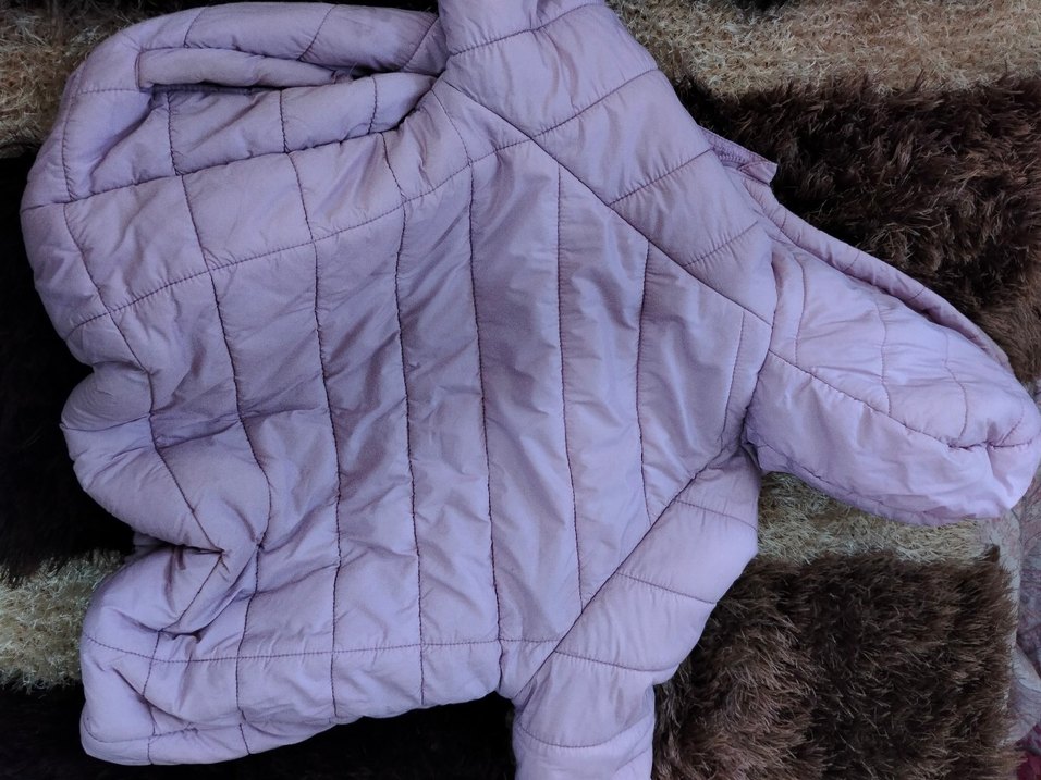 Pembe Kürklü Kız Kışlık Mont - Görsel 2