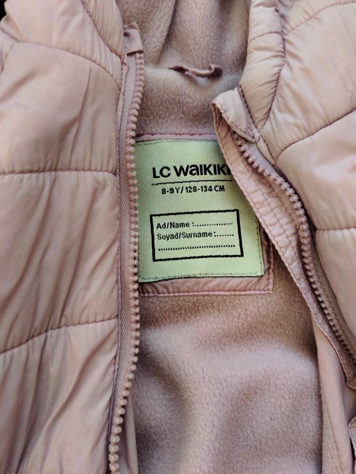 Pembe Kürklü Kız Kışlık Mont - Görsel 5