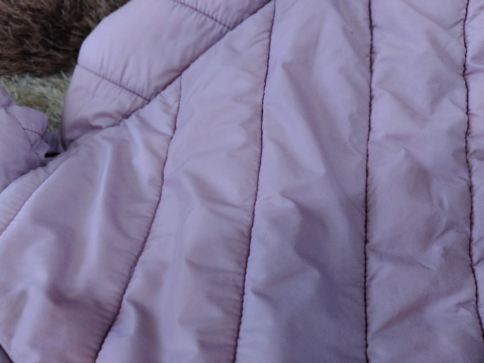 Pembe Kürklü Kız Kışlık Mont - Görsel 3