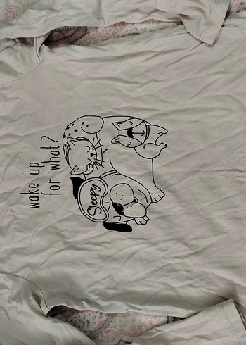 Kız Çocuk Kahverengi Baskılı Sweatshirt - Görsel 4