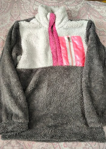 Kız Çocuk Kahverengi Baskılı Sweatshirt - Görsel 7