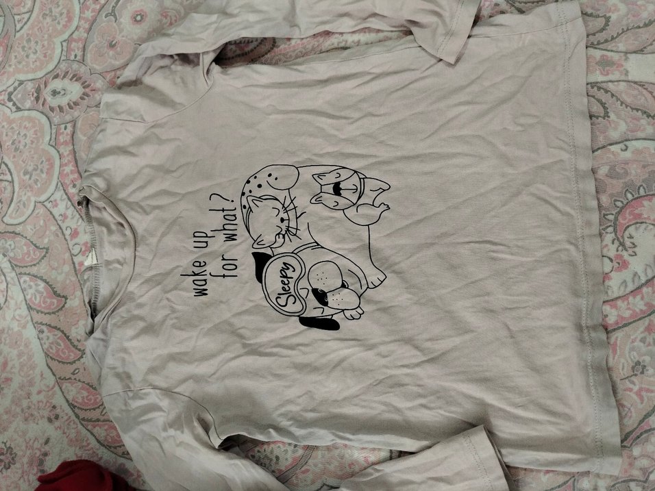 Kız Çocuk Kahverengi Baskılı Sweatshirt - Görsel 4