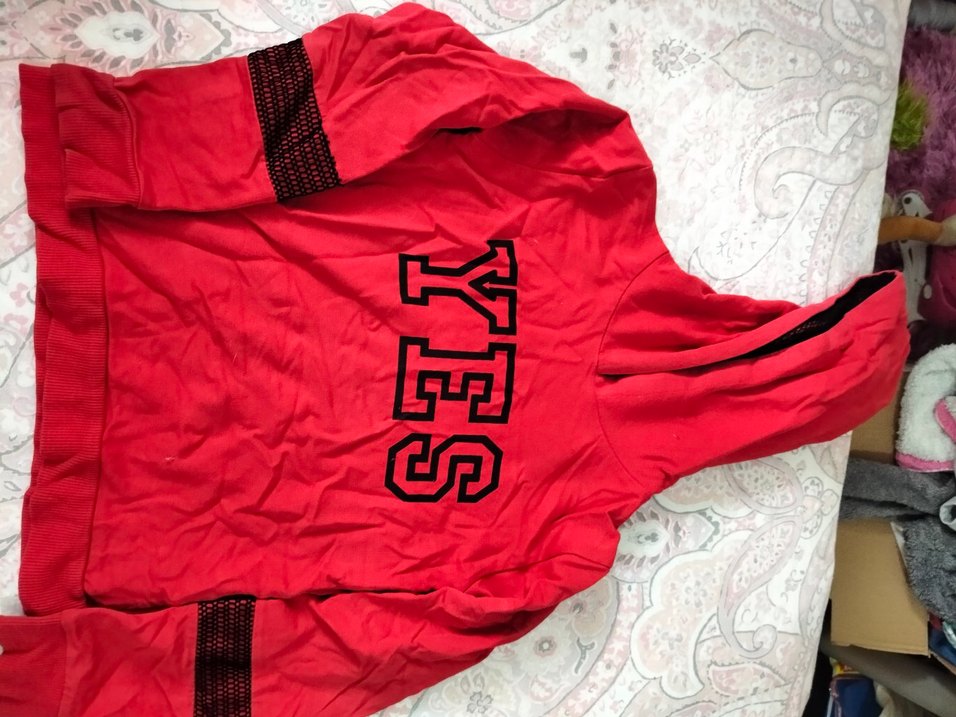 Kız Çocuk Kahverengi Baskılı Sweatshirt - Görsel 2