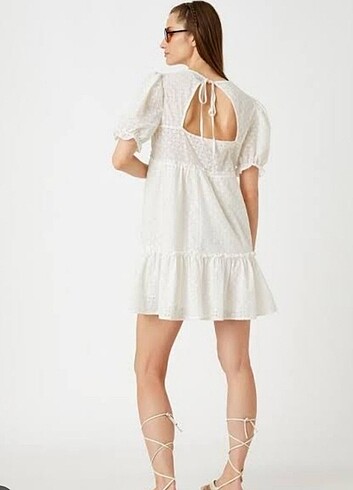 Koton Koton beyaz fisto elbise
