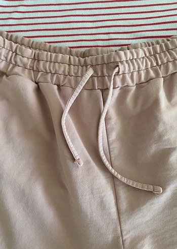 Pembe Pamuklu Hamile Mini Şort - Görsel 5