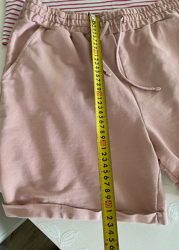 Pembe Pamuklu Hamile Mini Şort - Görsel 4