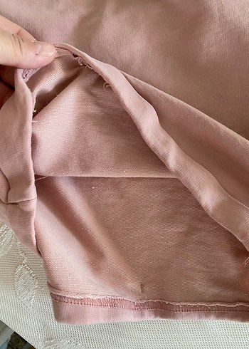 Pembe Pamuklu Hamile Mini Şort - Görsel 7