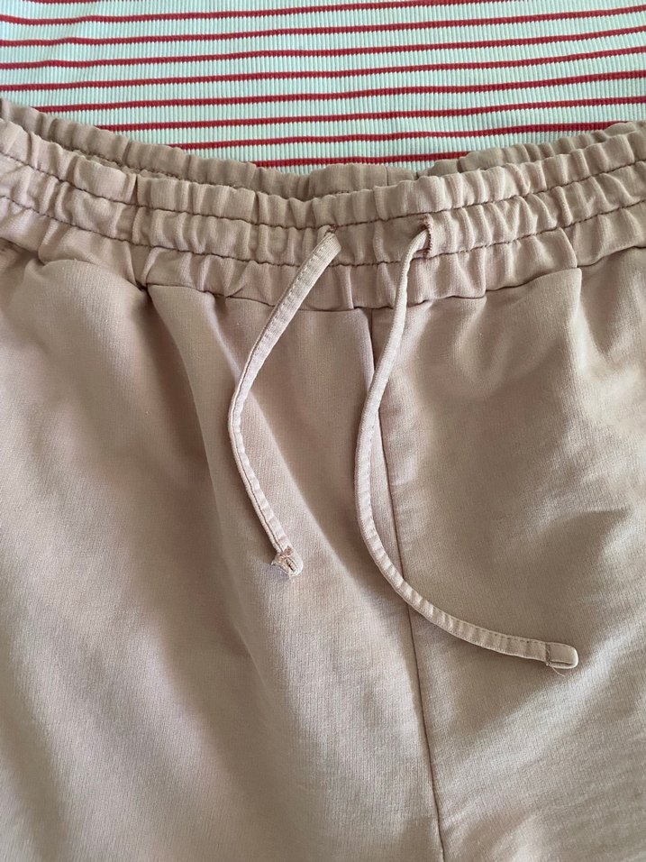 Pembe Pamuklu Hamile Mini Şort - Görsel 5