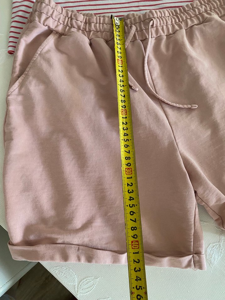 Pembe Pamuklu Hamile Mini Şort - Görsel 4