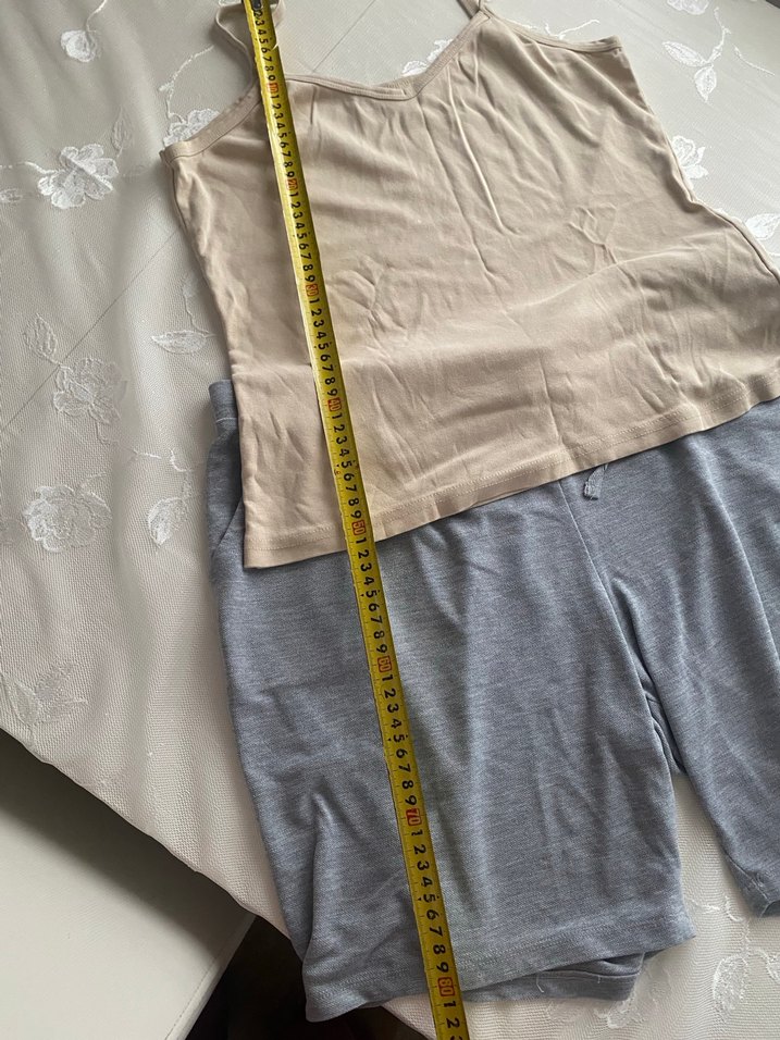 Gri Hamile Şortu Midi Boy Rahat Kesim - Görsel 5