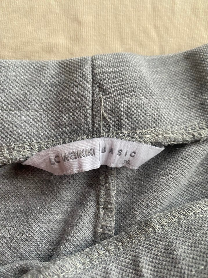 Gri Hamile Şortu Midi Boy Rahat Kesim - Görsel 2