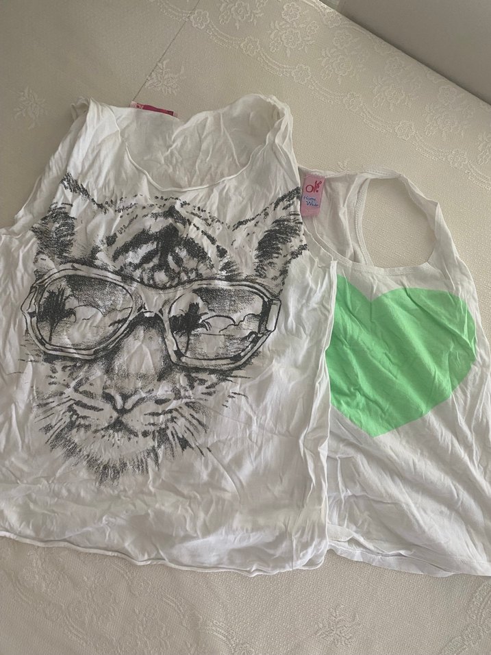 Beyaz Gri Baskılı Sokak Stili Kedi Kıyafeti - Görsel 3