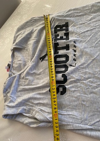 Gri Baskılı Hamile Tişörtü, Kısa Kollu, Rahat Kesim - Görsel 4