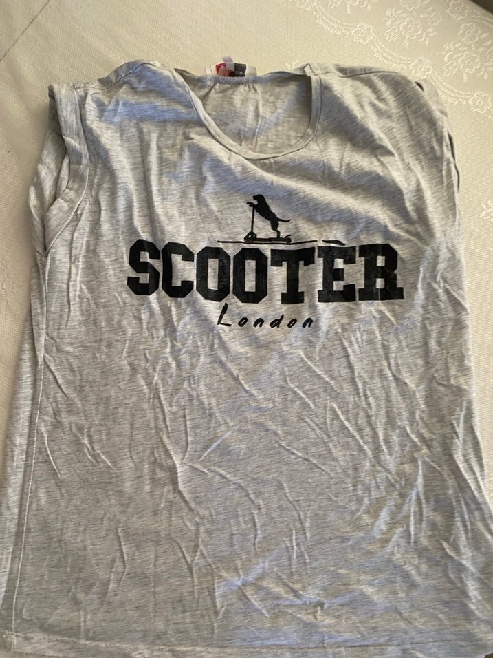 Gri Baskılı Hamile Tişörtü, Kısa Kollu, Rahat Kesim - Görsel 2