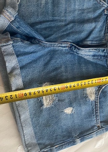 Kadın Mini Mavi Denim Şort LCW - Görsel 3