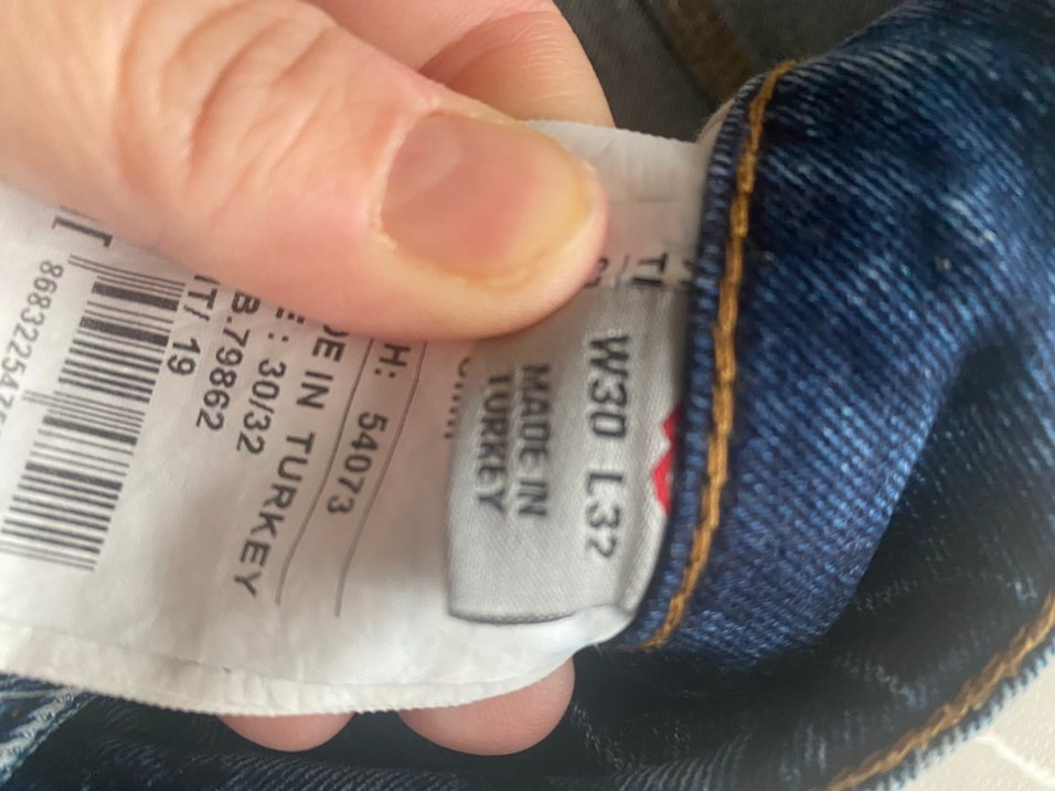 Düğmeli Mavi kadın
 Denim Pantolon LTB marka - Görsel 4