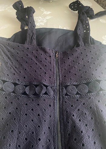 Siyah Dantel Detaylı Uzun Kadın Tulum twıst marka - Görsel 6