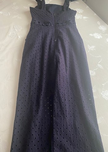 Siyah Dantel Detaylı Uzun Kadın Tulum twıst marka - Görsel 7