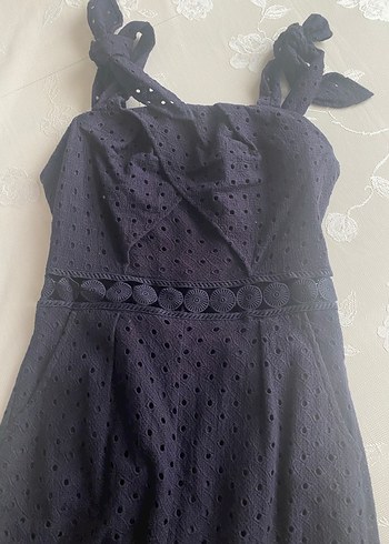 Siyah Dantel Detaylı Uzun Kadın Tulum twıst marka - Görsel 8