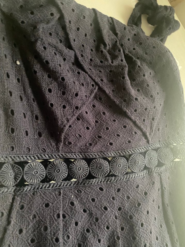 Siyah Dantel Detaylı Uzun Kadın Tulum twıst marka - Görsel 2