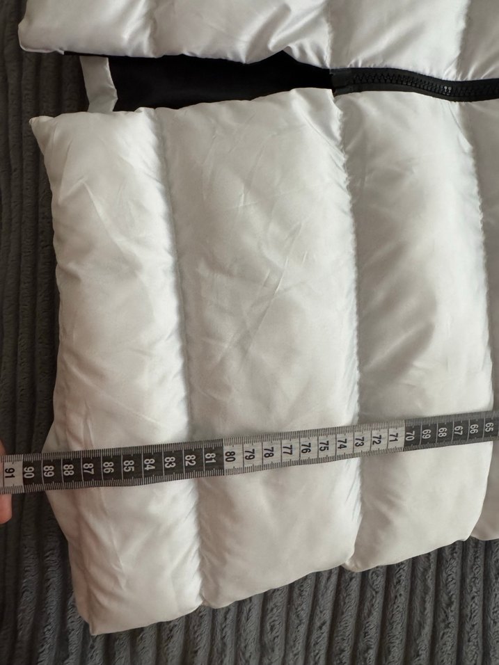 Beyaz Midi Kadın Kışlık Mont - Görsel 3