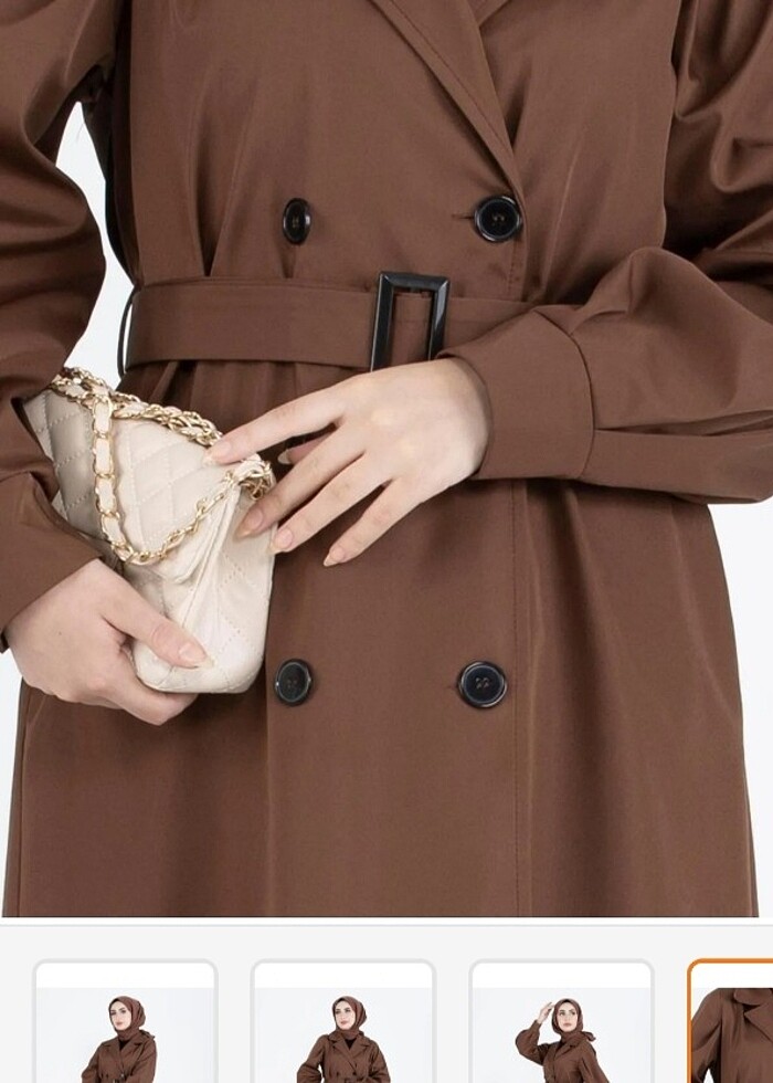 balon kol trenckot  - Görsel 3