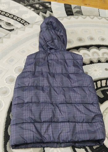 LCW unisex Kapüşonlu Gri Fermuarlı Yelek - Görsel 3