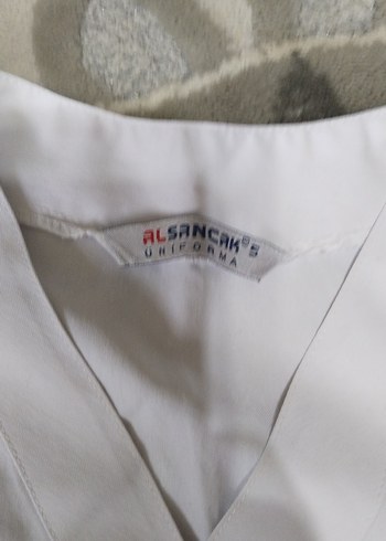 Kadın Beyaz V Yaka hemşire forması - Görsel 2