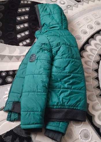 unisex kapşonlu kaban sıfır gibi - Görsel 3