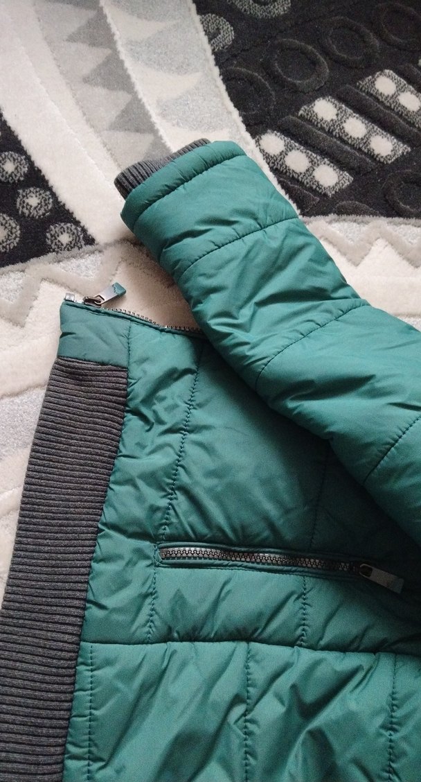 unisex kapşonlu kaban sıfır gibi - Görsel 5